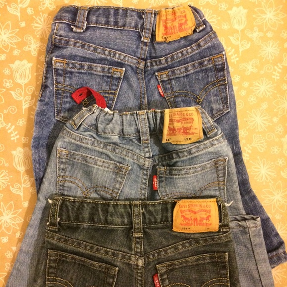 [levis] boy’s 3 pairs of jeans 12 months - Picture 2 of 7